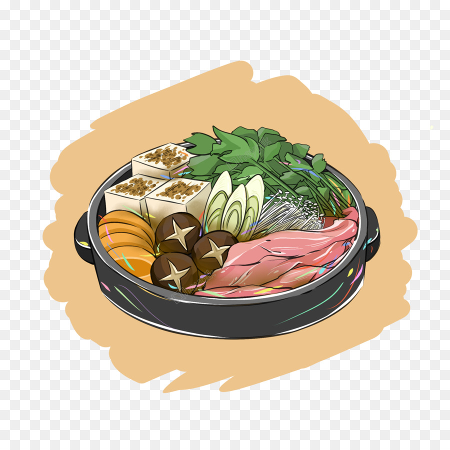 O Sukiyaki，Culinária Japonesa PNG