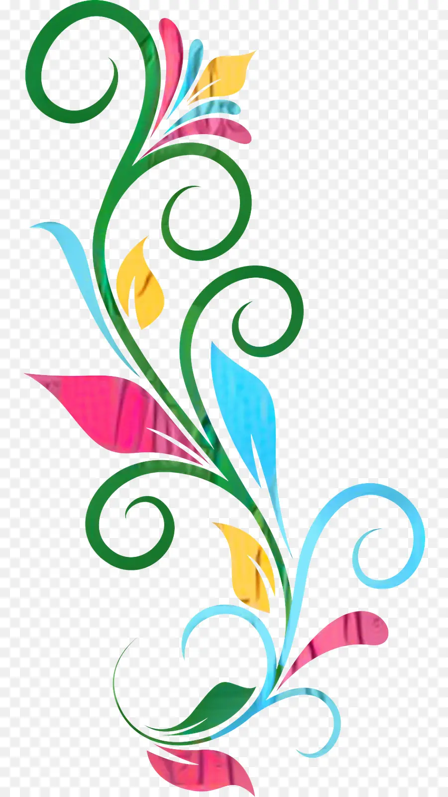 Desenho Floral，Folhas PNG