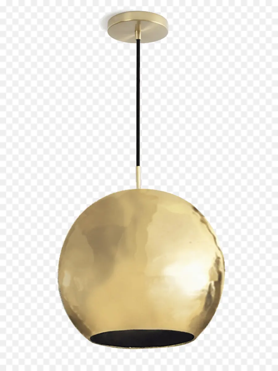 Luz Pendente Dourada，Lâmpada PNG