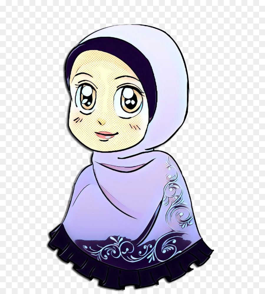 Garota Em Hijab，Desenho Animado PNG