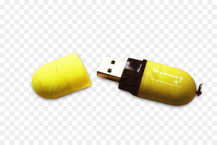 Unidades Flash Usb，Amarelo PNG