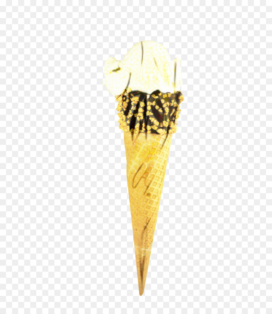 Cones De Sorvete，Amarelo PNG