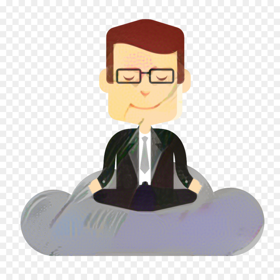 Homem Meditando，Empresário PNG