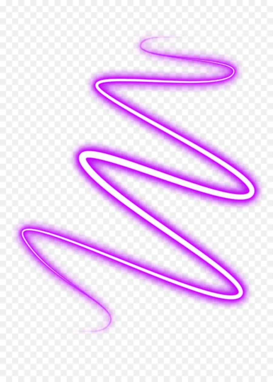 Linha Neon Roxa，Brilho PNG