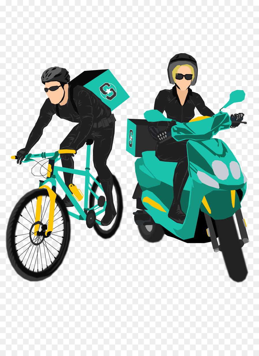 Entregadores，Bicicleta PNG