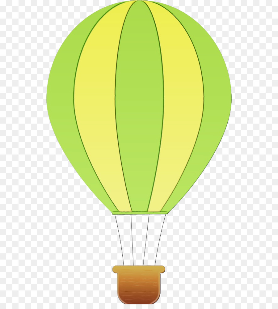 Balão De Ar Quente Verde，Céu PNG