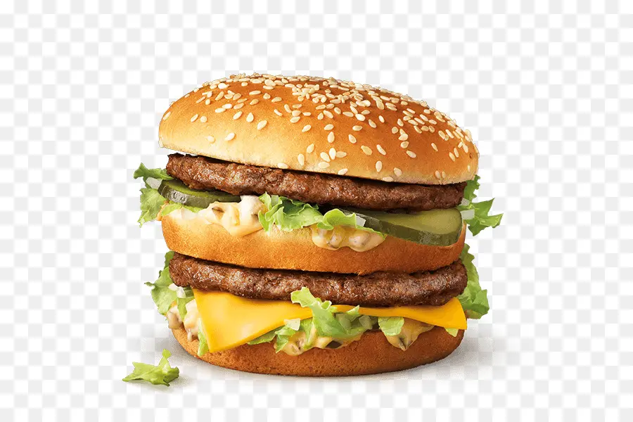 A Mcdonald's Big Mac，Mcdonalds Dos Chicken Mcnuggets PNG