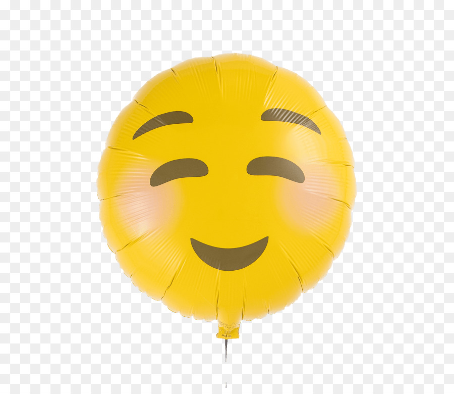 Balão Sorridente，Amarelo PNG