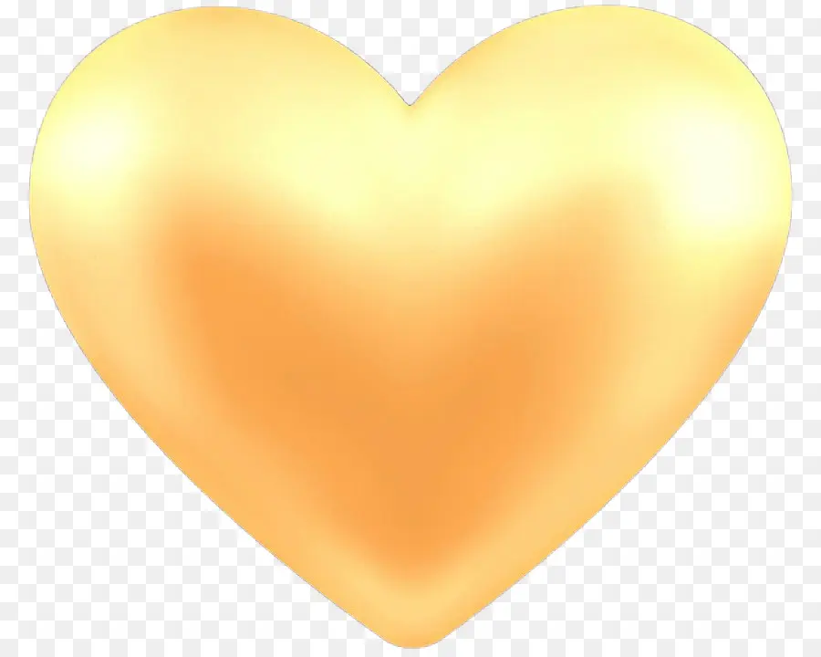 Amarelo，Coração PNG