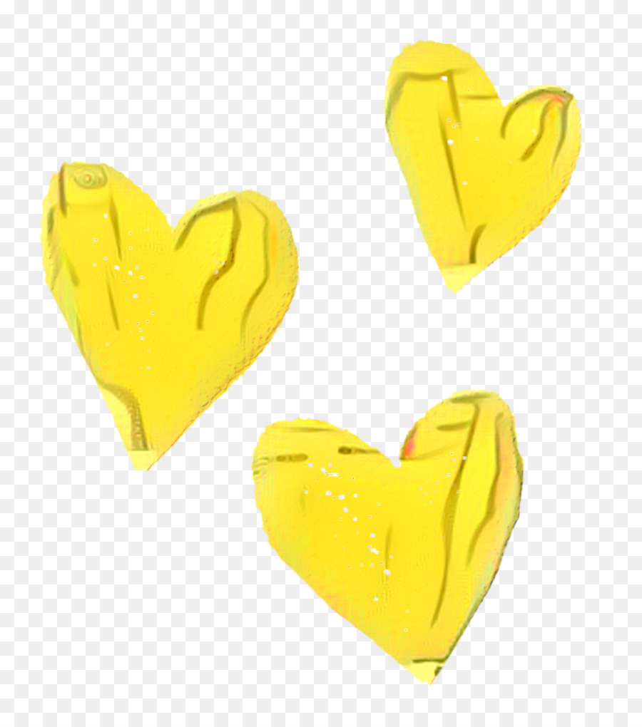 Amarelo，Coração PNG