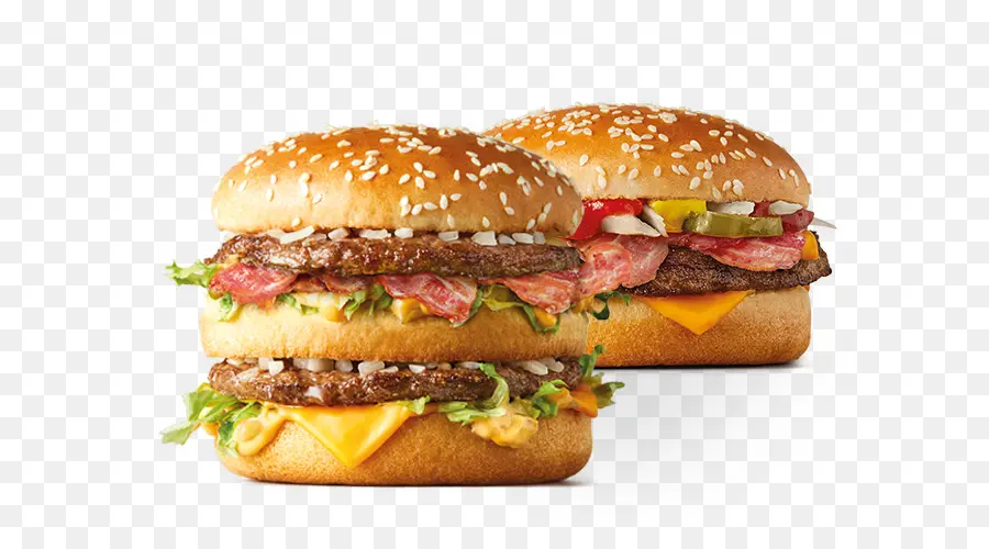 Cheeseburger，A Mcdonald's Big Mac PNG