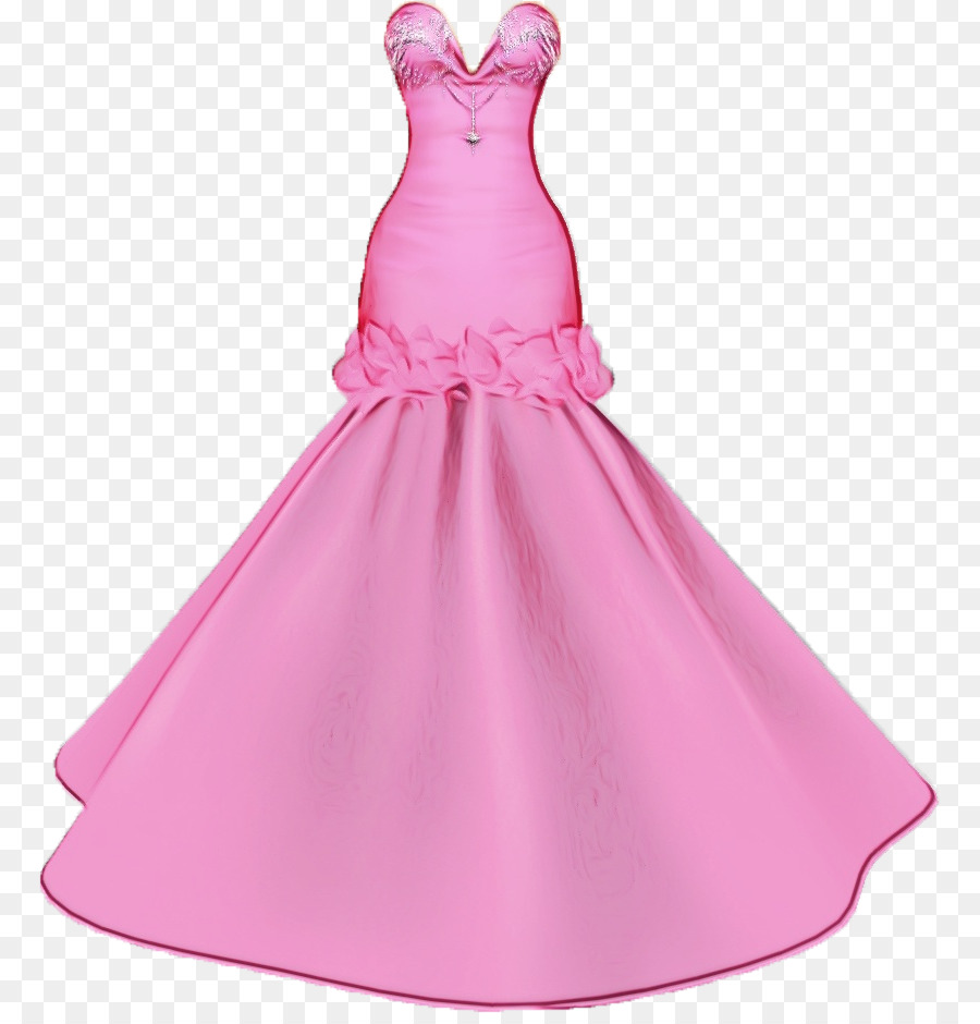 Vestido Rosa，Vestido PNG