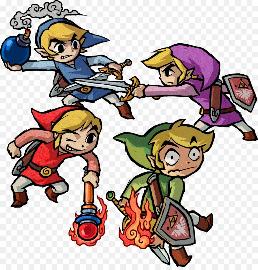 A Lenda De Zelda Four Swords Adventures，Legend Of Zelda A Link To The Past PNG