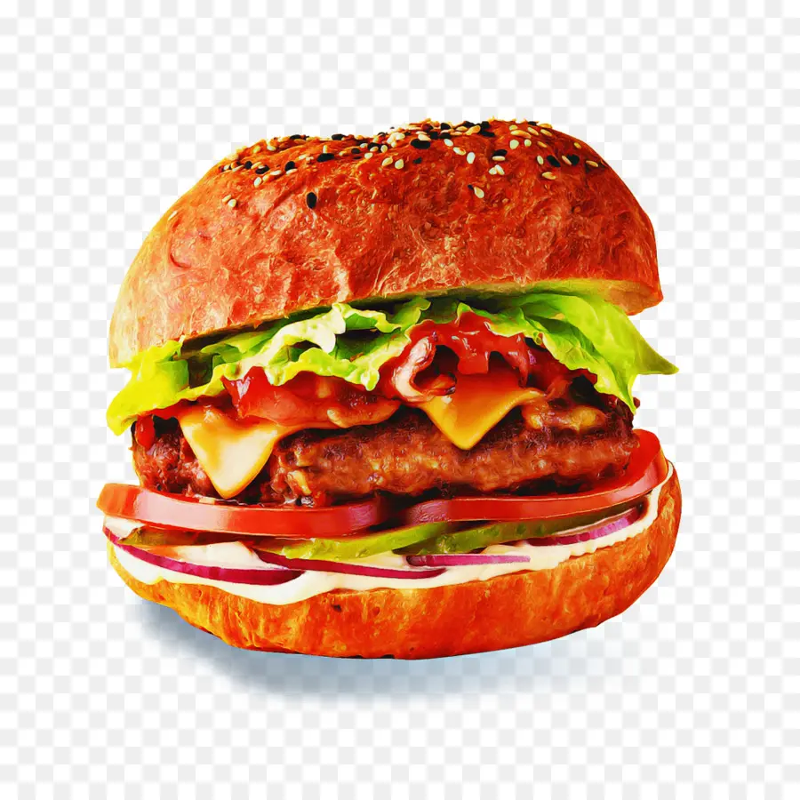 Cheeseburger，Hamburger PNG