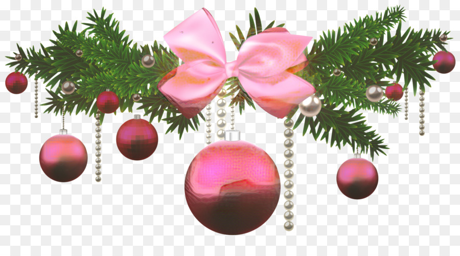 Enfeites De Natal Rosa，Rosa PNG