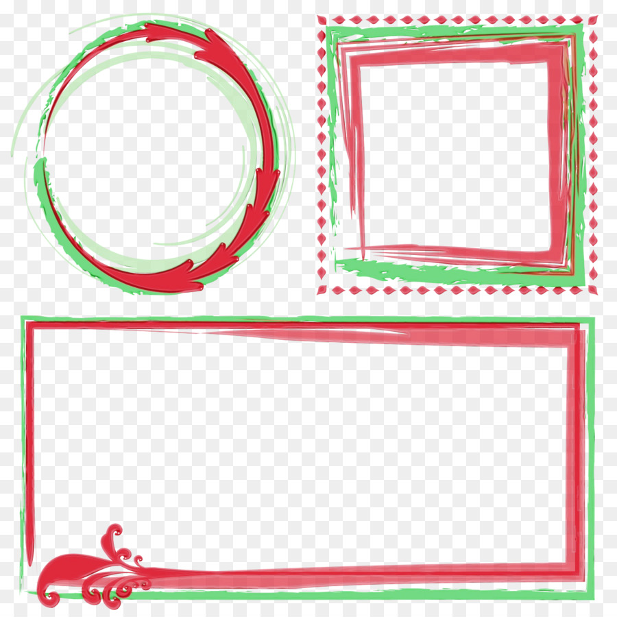 Molduras Decorativas，Vermelho PNG