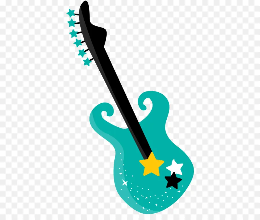 Guitarra Azul，Música PNG