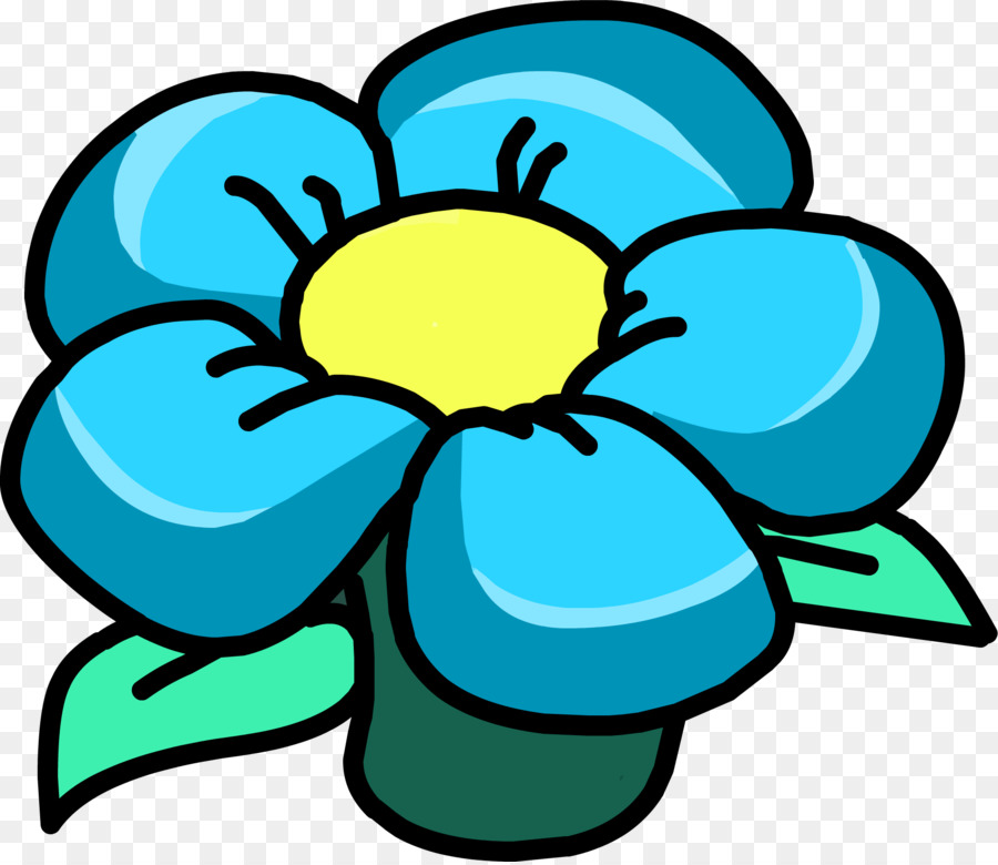 Flores，Azul PNG