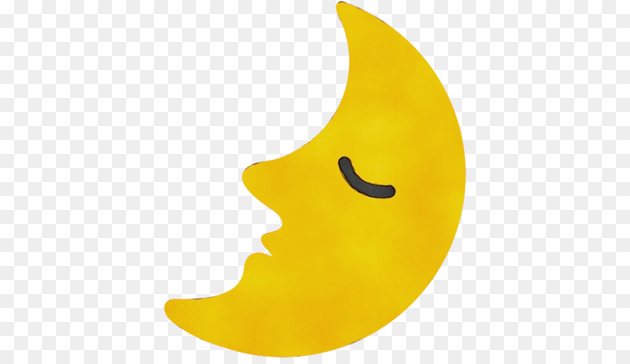 Lua Crescente，Amarelo PNG