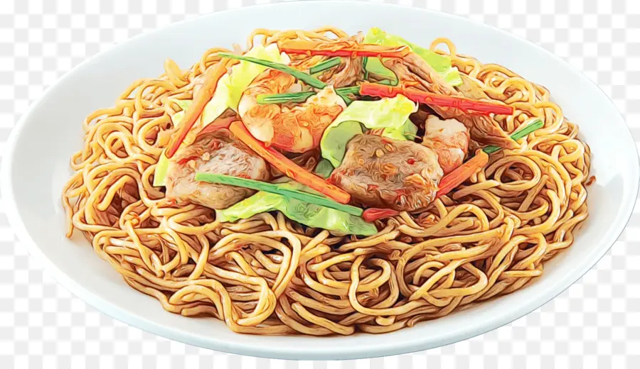 Chow Mein，Macarrão Chinês PNG