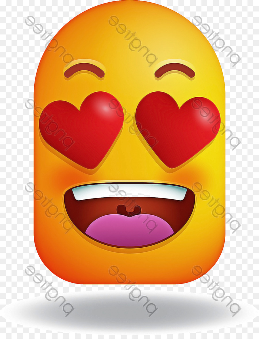 Emoji De Olhos De Coração，Amor PNG