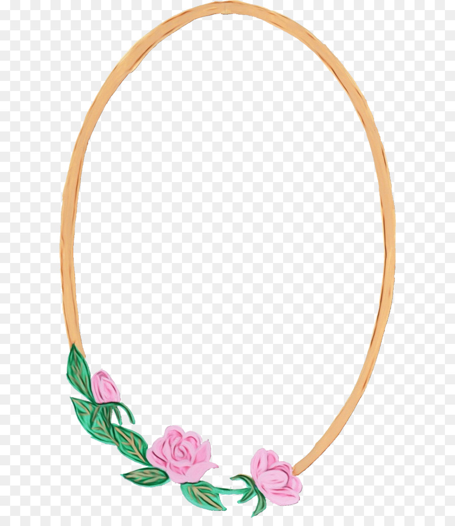 Moldura Floral，Oval PNG