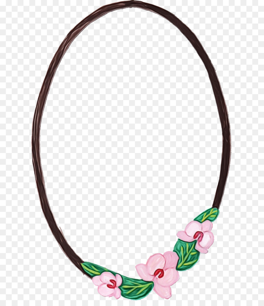 Moldura Floral，Oval PNG