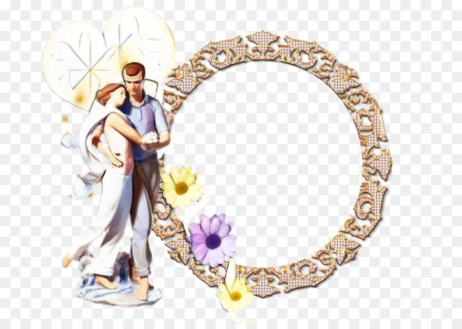 Moldura De Casamento，Casal PNG