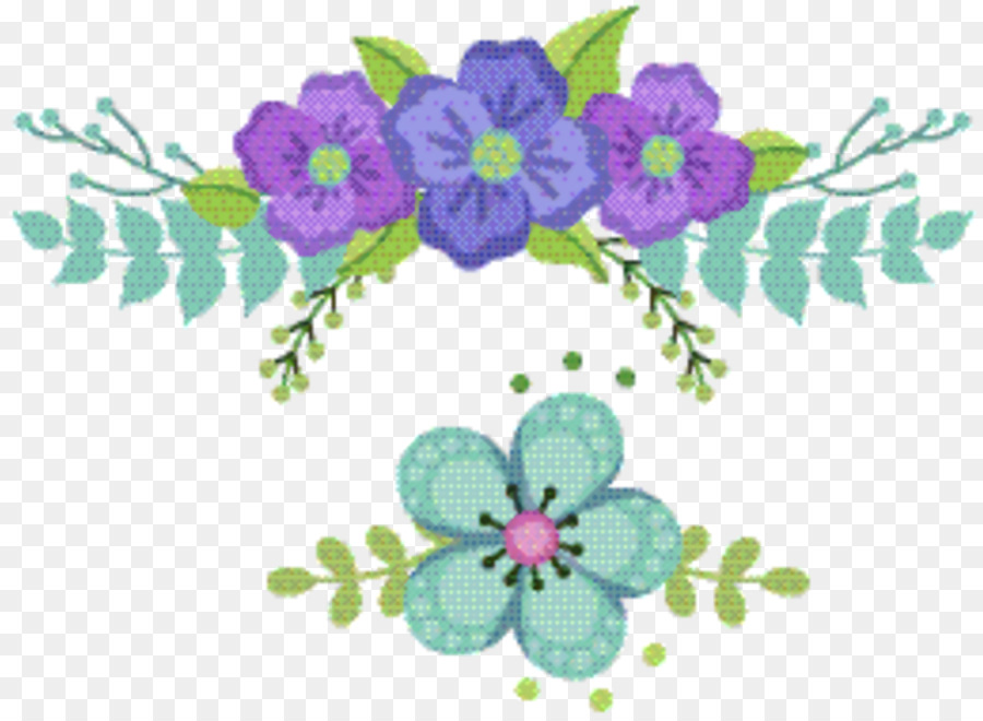 Design Floral，Violeta PNG