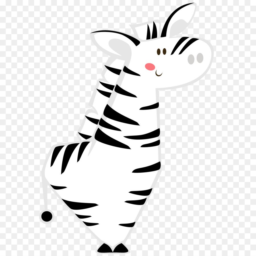 Zebra De Desenho Animado，Listrado PNG