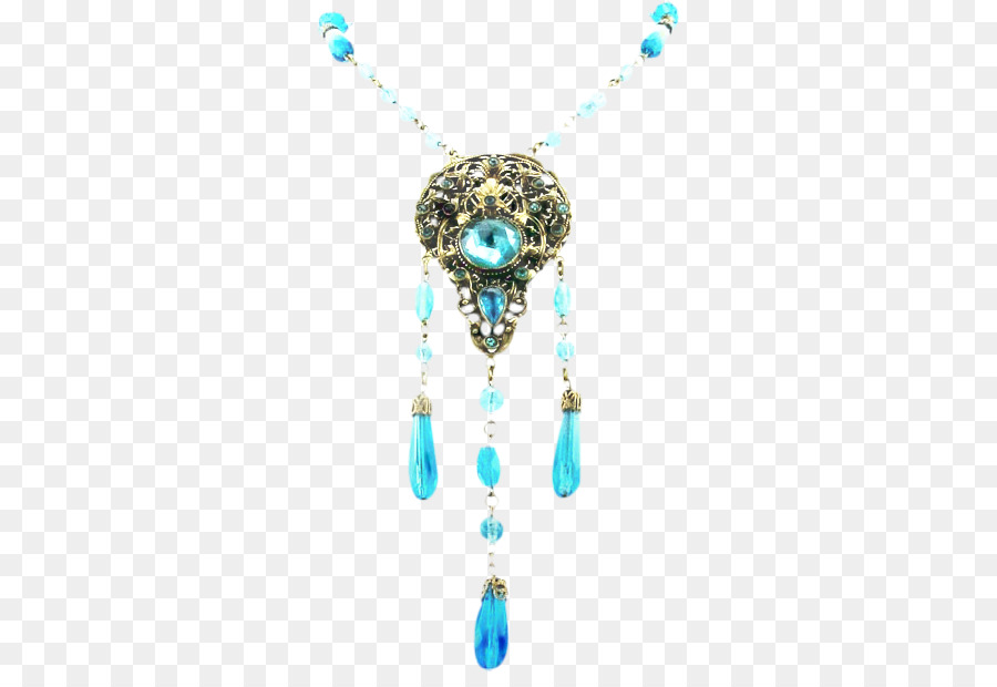 Turquesa，Necklace PNG