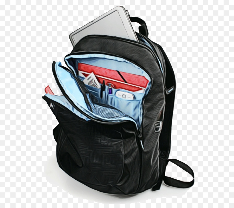 Mochila Vermelha，Material Escolar PNG