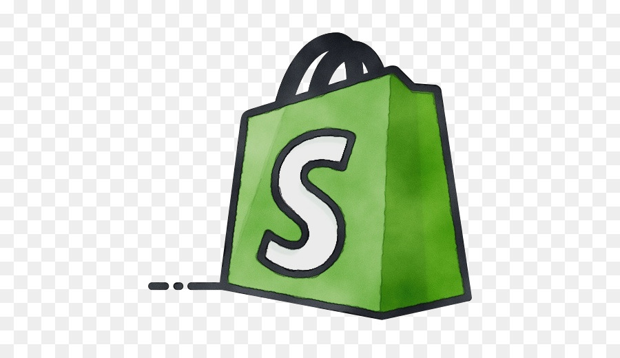 Sacola De Compras Verde，Shopify PNG