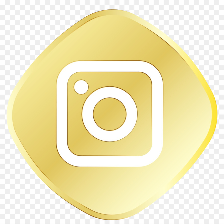 Ícone Do Instagram，Amarelo PNG