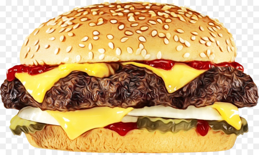 Cheeseburger，Hamburger PNG