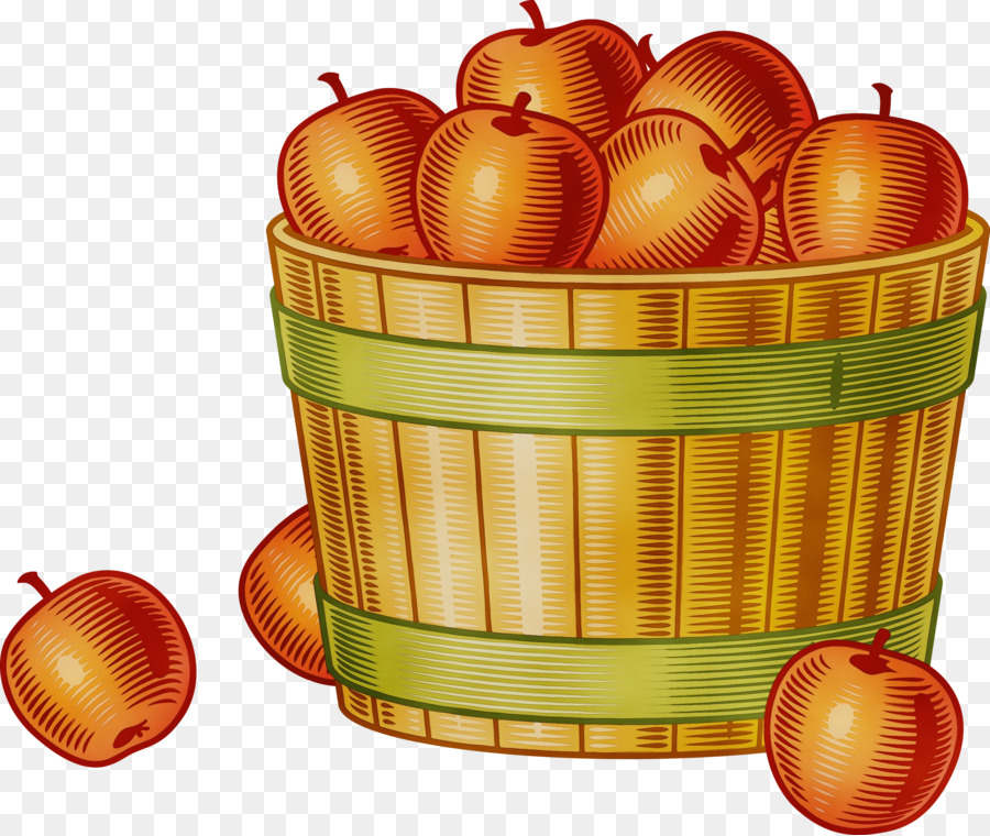 Cesta De Maçãs，Fruta PNG