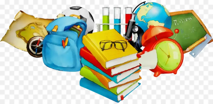 Material Escolar，Livros PNG