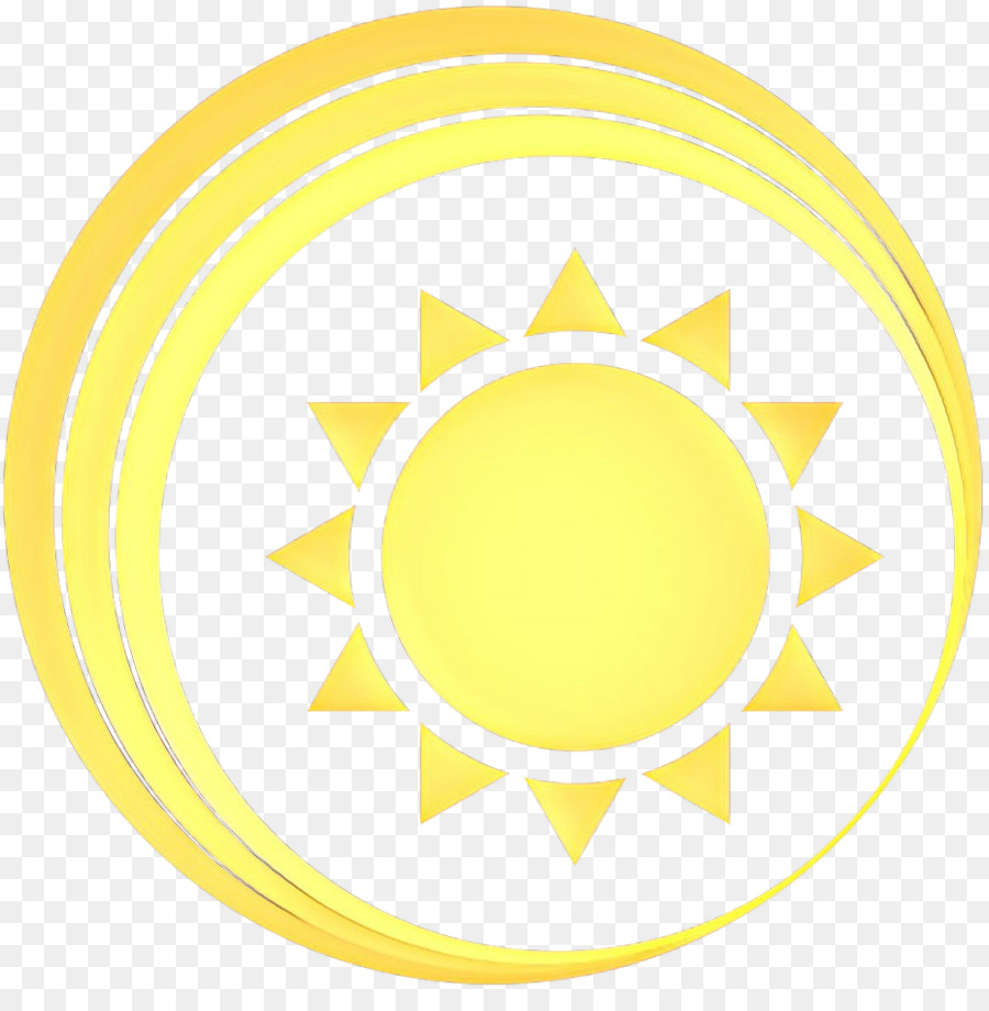 Ilustração Do Sol，Amarelo PNG