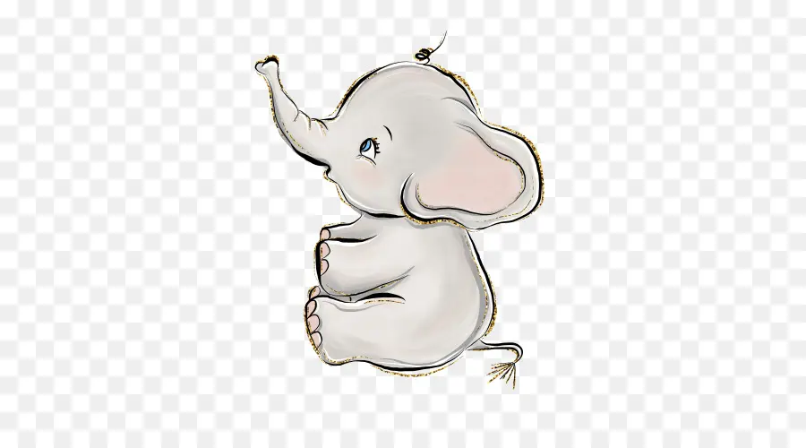 Elefante Fofo，Bebê PNG