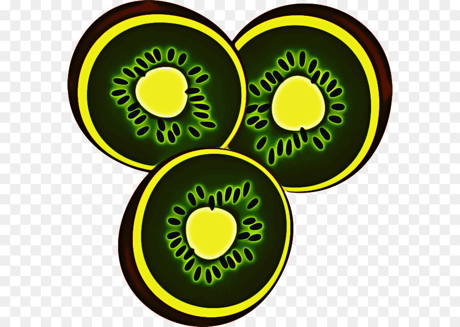 Fatias De Kiwi，Verde PNG