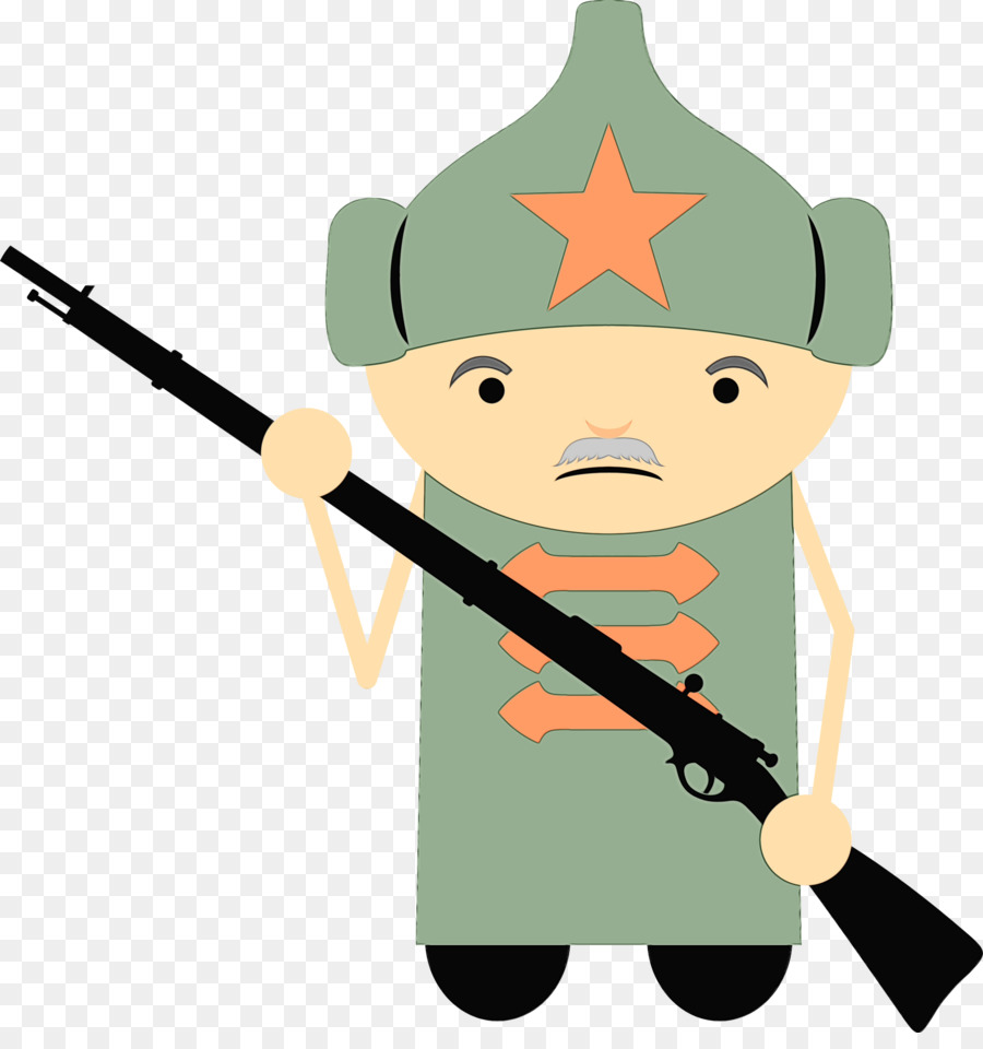 Soldado De Desenho Animado，Rifle PNG