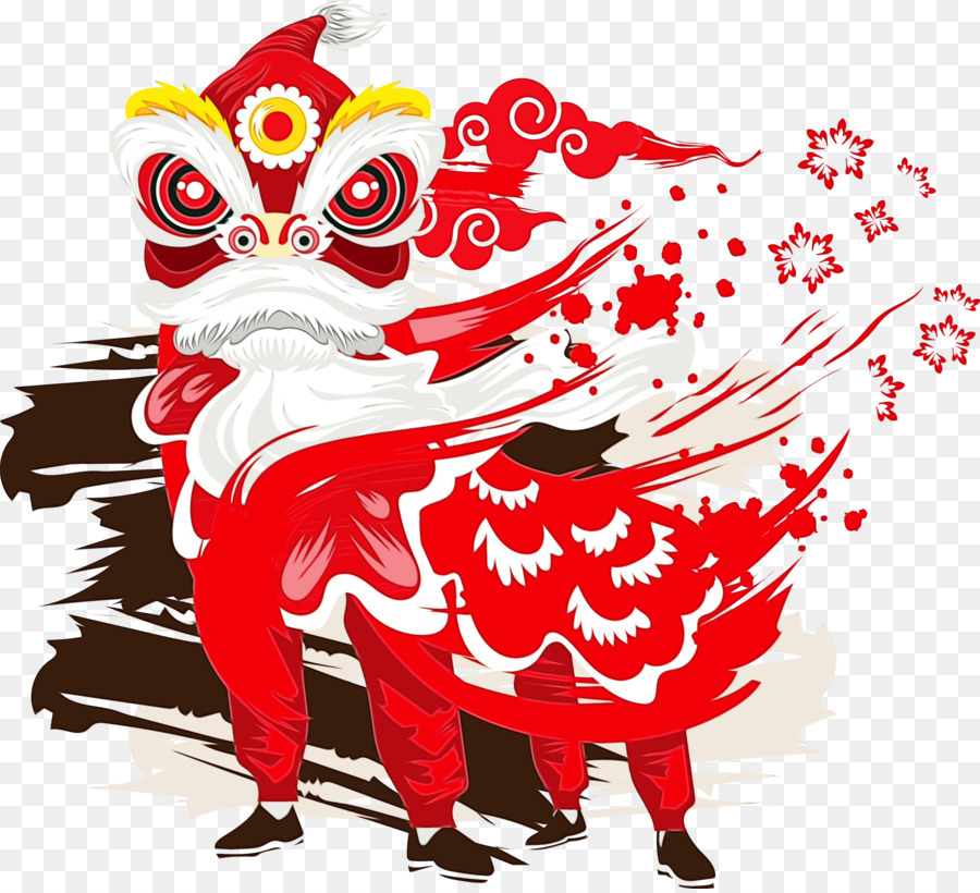 Dança Do Leão，Ano Novo Chinês PNG