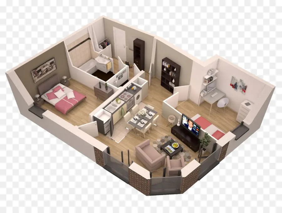 Planta De Casa 3d，Layout PNG