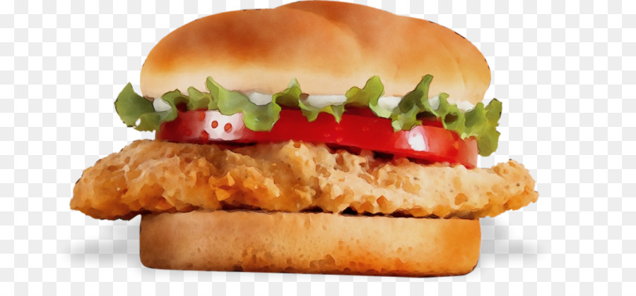 Hamburger，Crocante De Frango Frito PNG