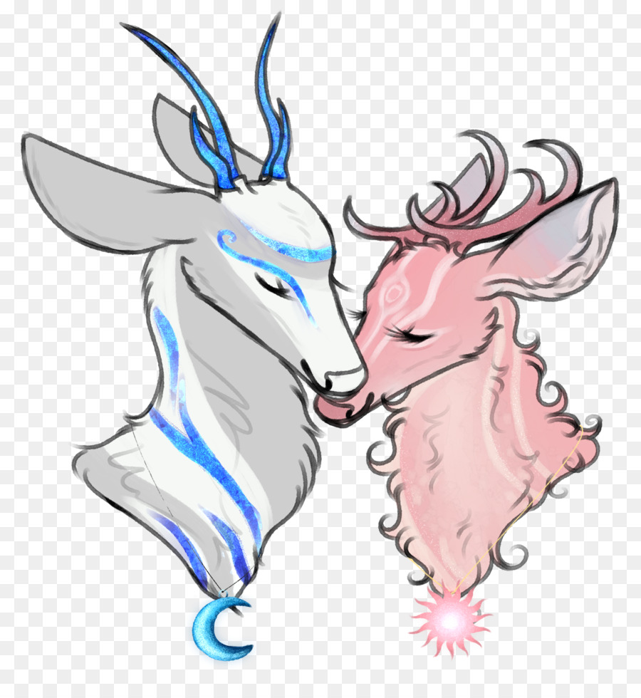 Deer，Arte De Linha PNG