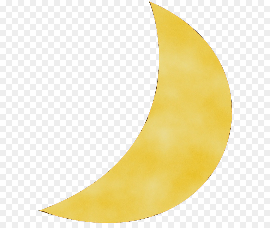 Lua Crescente Amarela，Crescente PNG