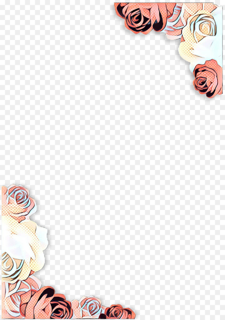 Moldura Floral，Rosas PNG