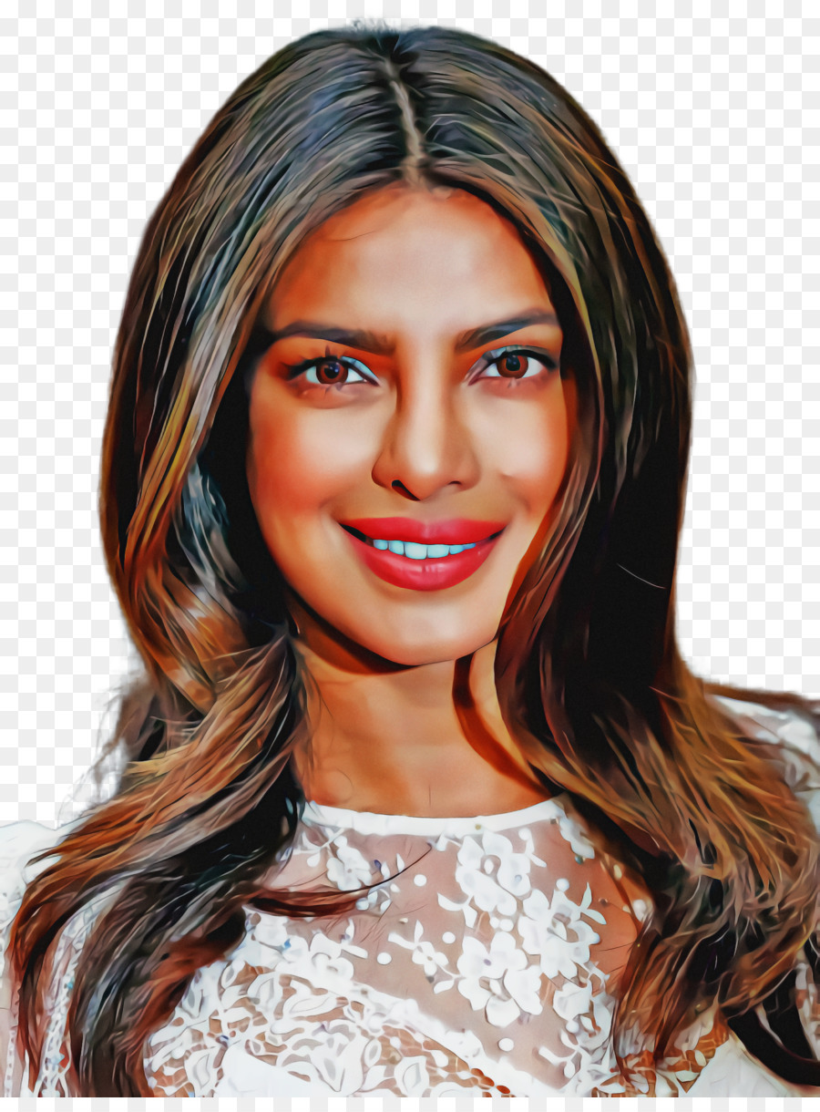 Priyanka Chopra，Cabelo Em Camadas PNG