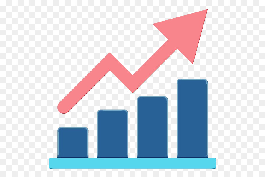 Seta Rosa Para Cima Com Gráfico De Barras，Para Cima PNG