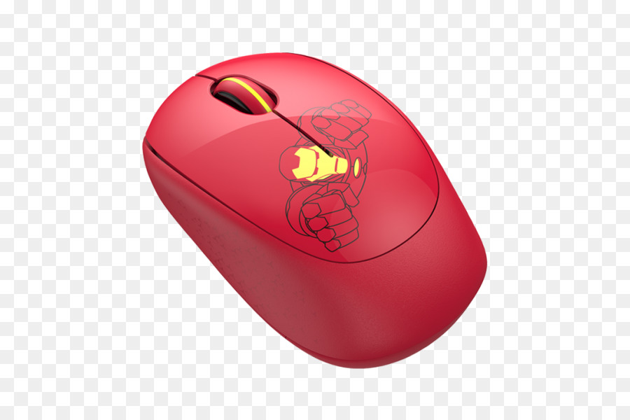 Mouse De Computador Vermelho，Sem Fio PNG